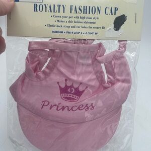 East Side Collection pet dog Princess pink royalty Fashion cap hat sz Medium